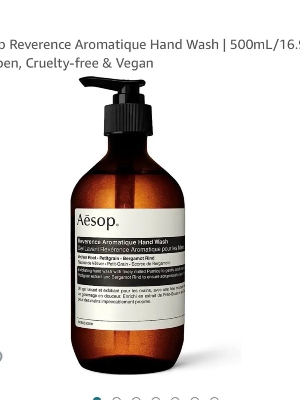 Aesop reverence aromatique hand wash soap 16.9 fl oz